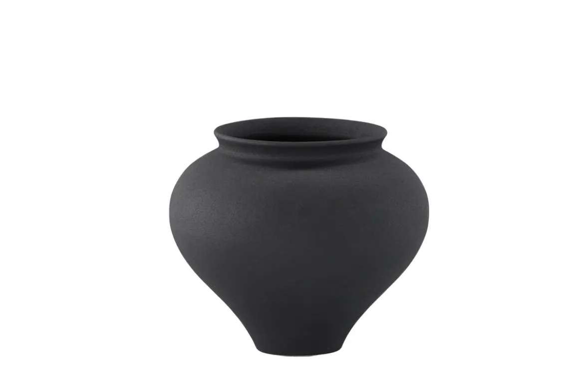 Vase „Arlena“ Ø 18 cm – Weiß oder Schwarz