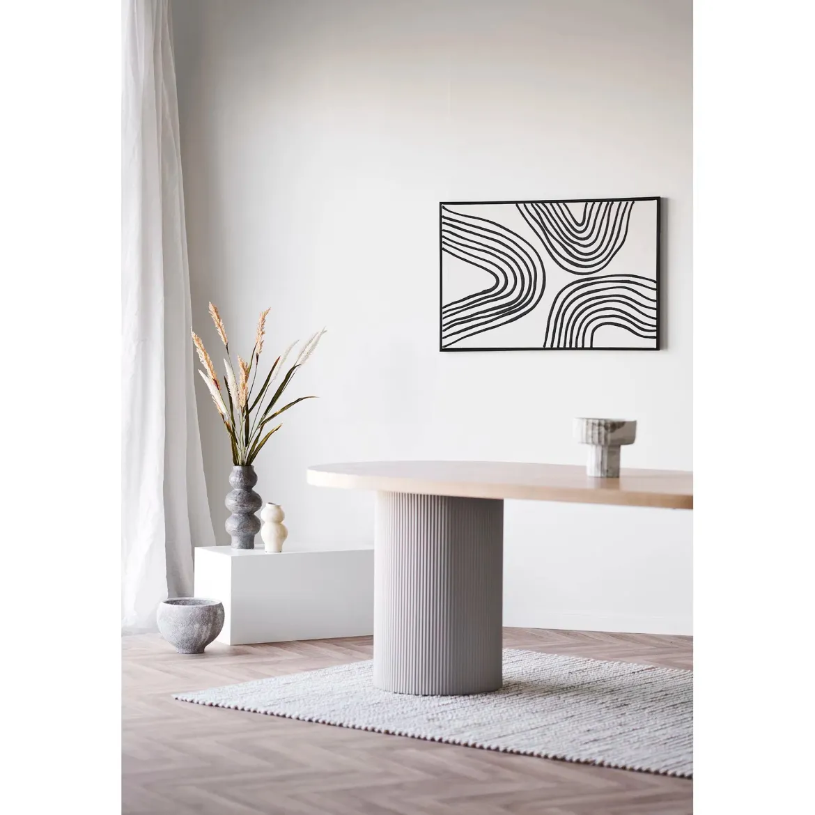 Vase „Aurore“ – Beige Keramik