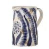 Vase "BlueFlower" - blaue Steingut Vase