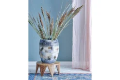 Vase „Blue Nonna“ – aus Steingut