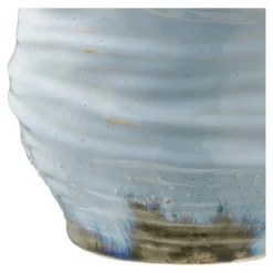 Vase Bravika - edle Keramikvase in hellblau