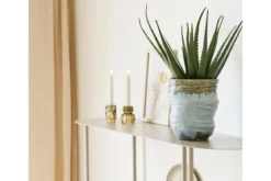 Vase Bravika - edle Keramikvase in hellblau