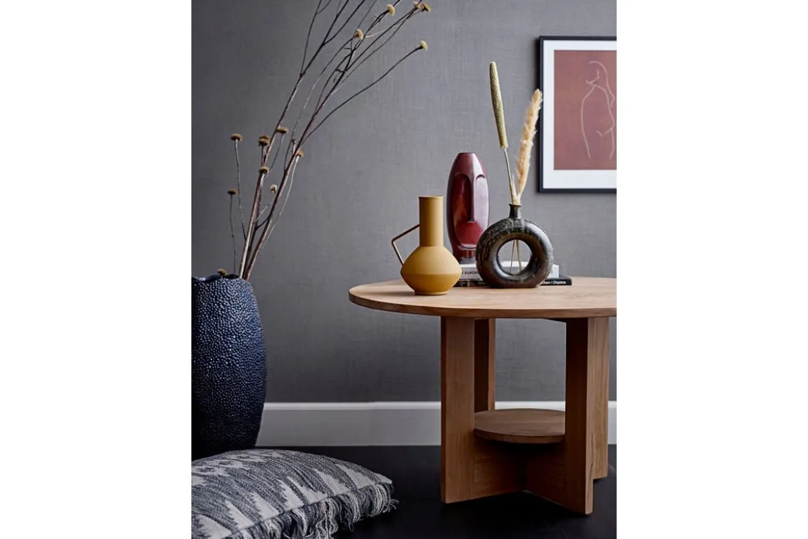 Vase "Brown Circle" - braune Keramikvase