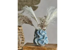 Vase „Calira“ – Blaues Steingut