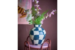 Vase Calma – Handbemaltes Grafikmuster