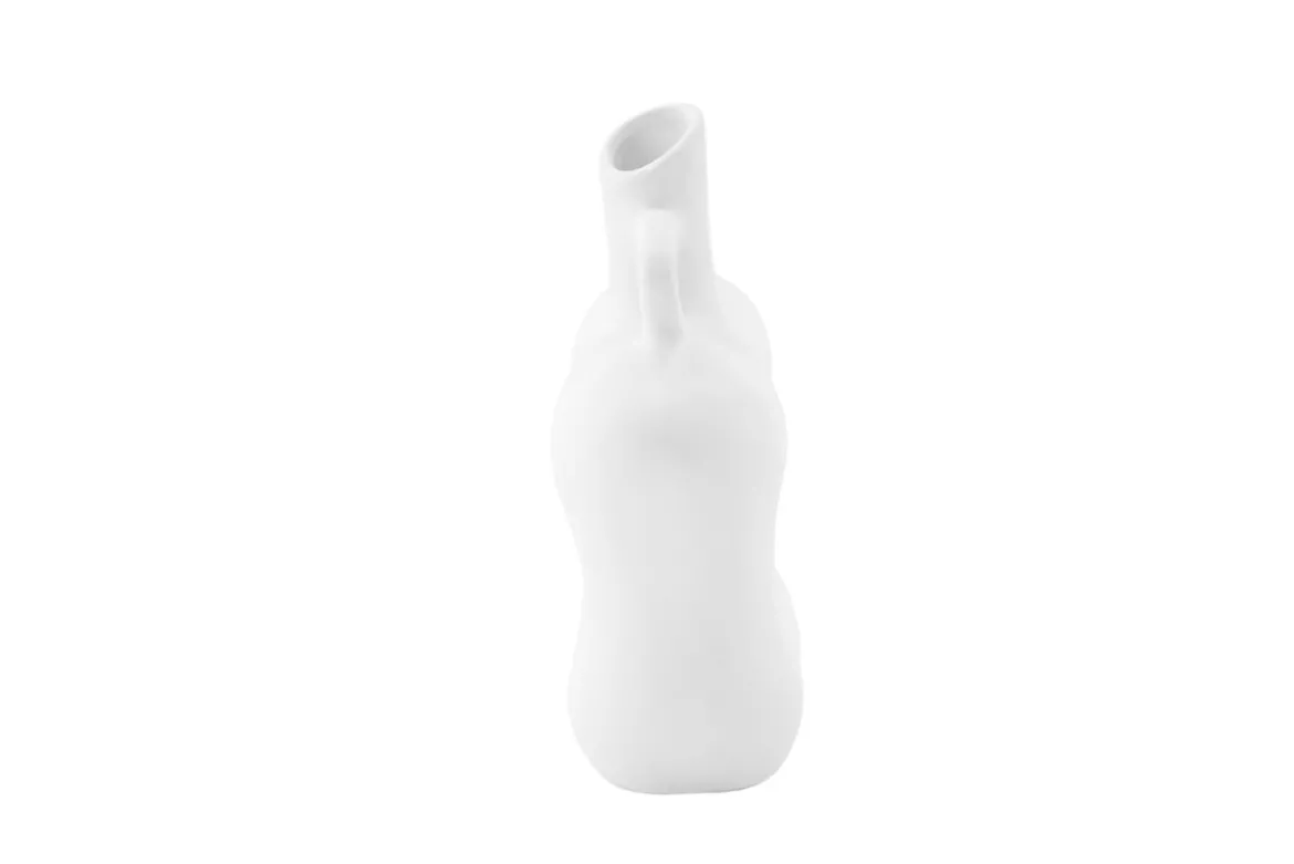 Vase Calvera 19 cm – Skulpturales Designobjekt in Weiß oder Schwarz