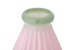 Vase Edona – Mundgeblasenes Glas mit sanfter Riffelung