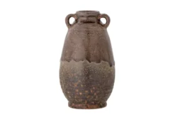 Vase Elio - Braun, aus Steingut