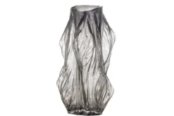 Vase „Elowen“ – Graues Glas