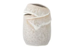 Vase „Eluna“ – Naturfarbenes Steingut