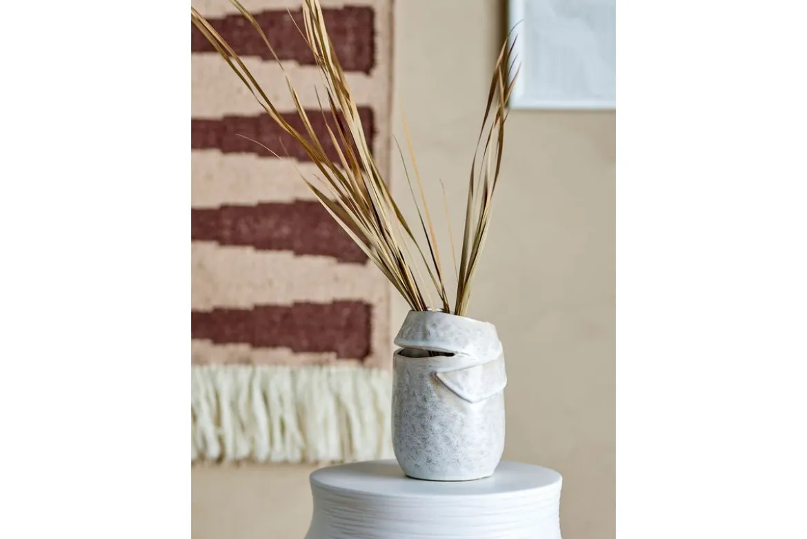 Vase „Eluna“ – Naturfarbenes Steingut