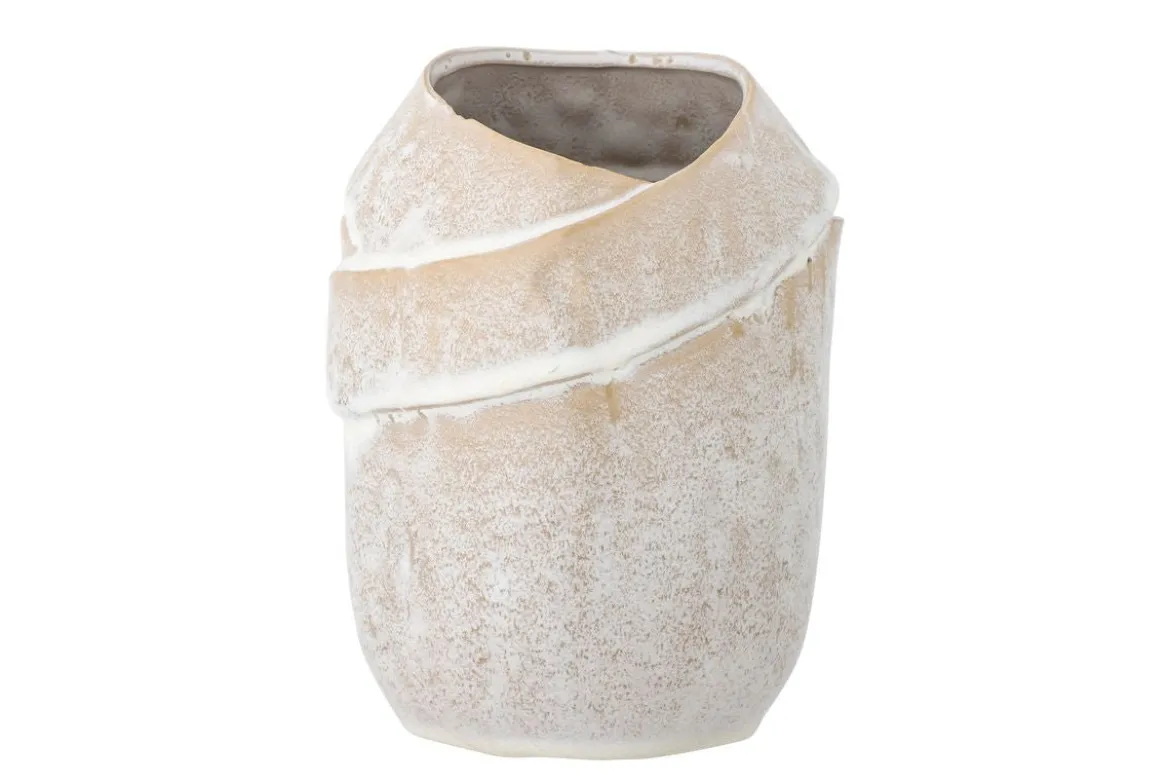 Vase „Eluna“ – Naturfarbenes Steingut