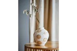 Vase „Elvra“ – Naturfarbenes Steingut