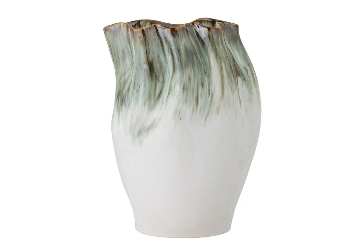 Vase „Elvyn“ – Steingut mit reaktiver Glasur
