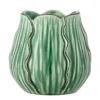 Vase Esra - Grün, aus Steingut