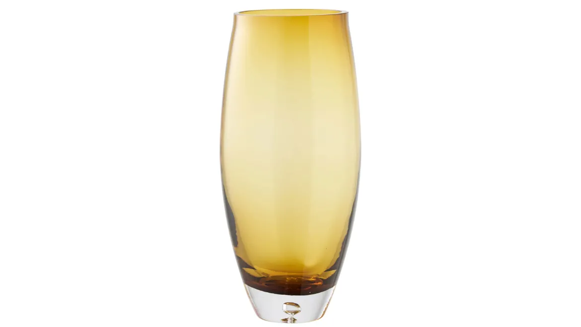 Vase Finn - aus gold-orangem Glas