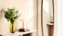 Vase Finn - aus gold-orangem Glas