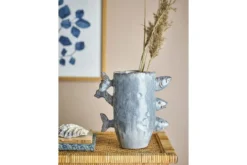 Vase „3 Fishes“ – aus Steingut