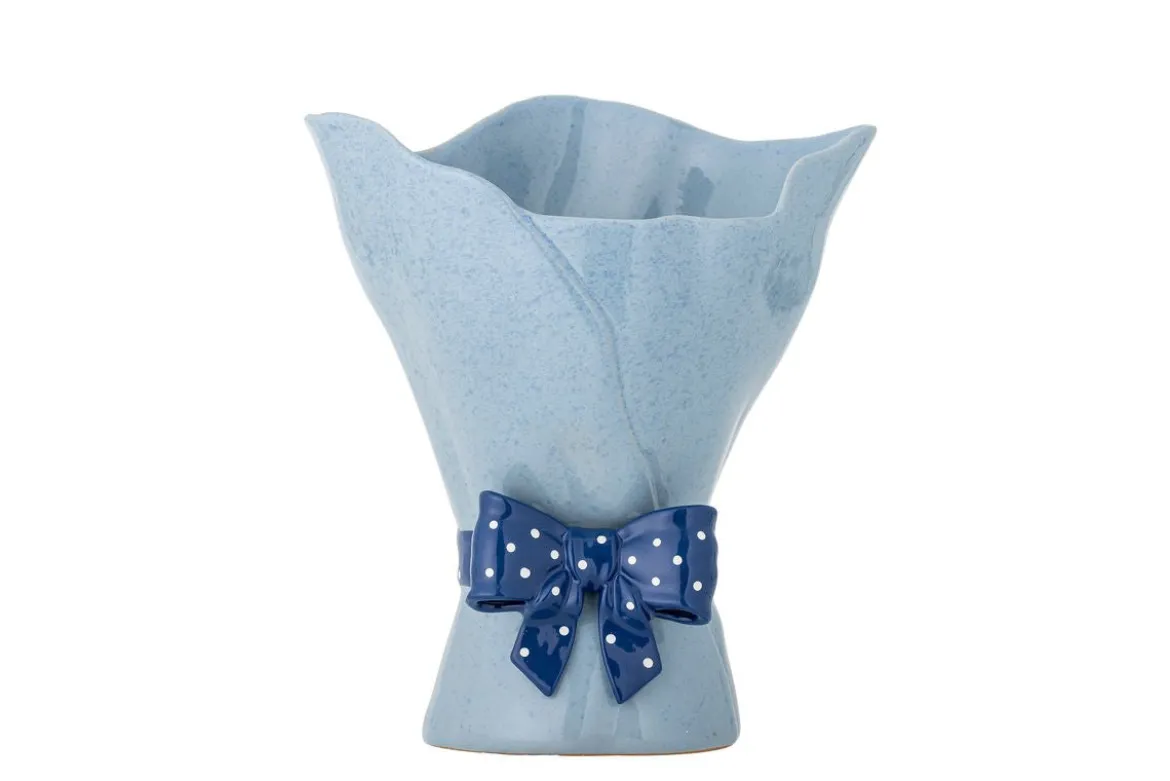 Vase „Florielle“ – Blaues Steingut