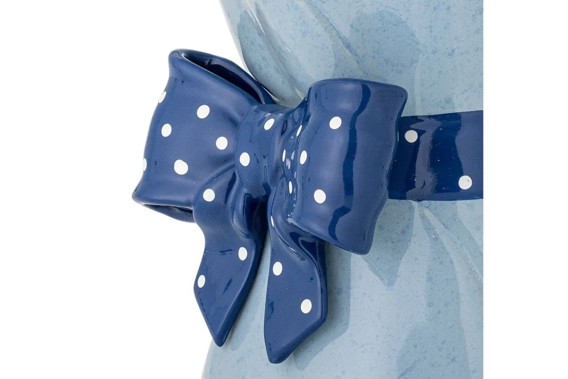 Vase „Florielle“ – Blaues Steingut