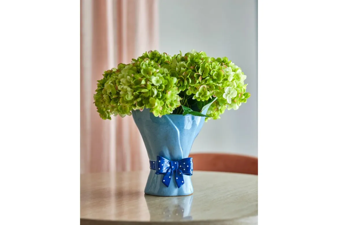 Vase „Florielle“ – Blaues Steingut
