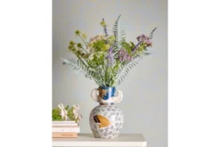 Vase „Granny“ – Steingut mit Gemälde