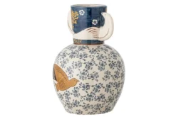 Vase „Granny“ – Steingut mit Gemälde