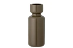 Vase "Greenrusti" - dunkelgrünes Steingut