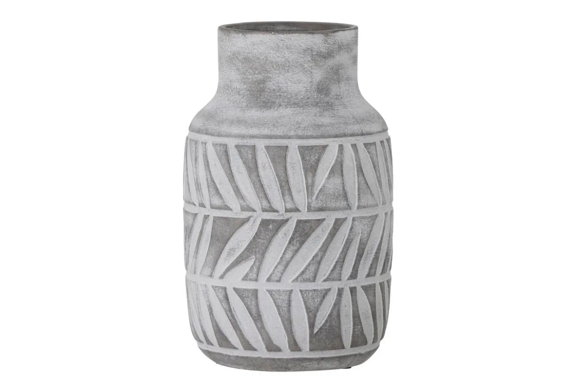 Vase "Gypsi" - grauer Staubeffekt aus Keramik