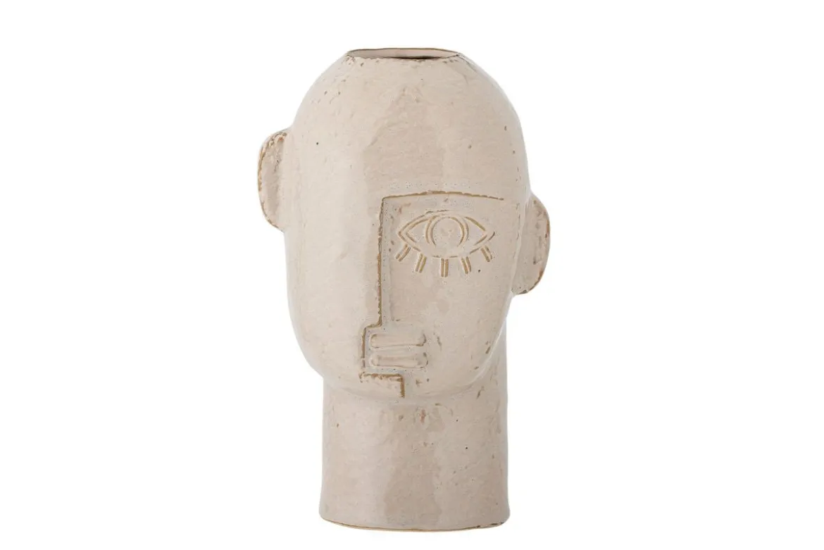 Vase „Izzra“ – aus hellem Steingut