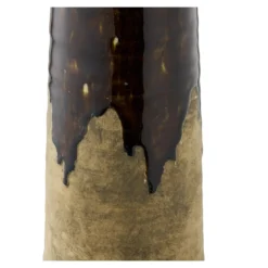 Vase Jorvane - edle Keramikvase in braun - klein