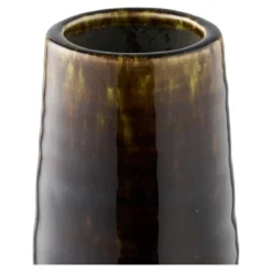 Vase Jorvane - edle Keramikvase in braun - klein
