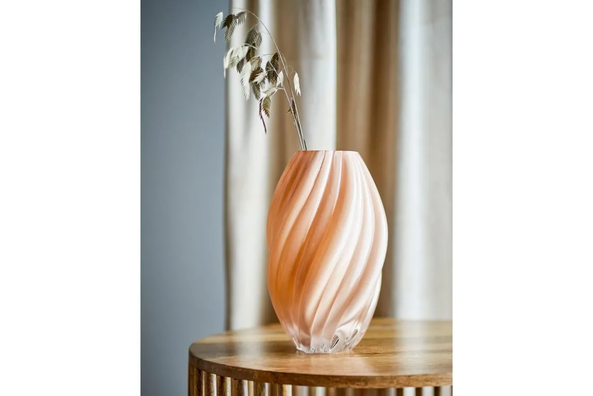 Vase „Kairoa“ – Naturfarbenes Glas