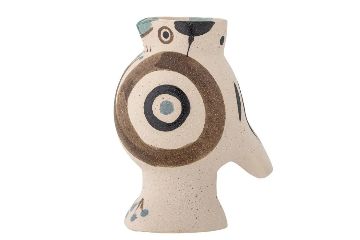 Vase „Kareen“ – Naturfarbenes Steingut