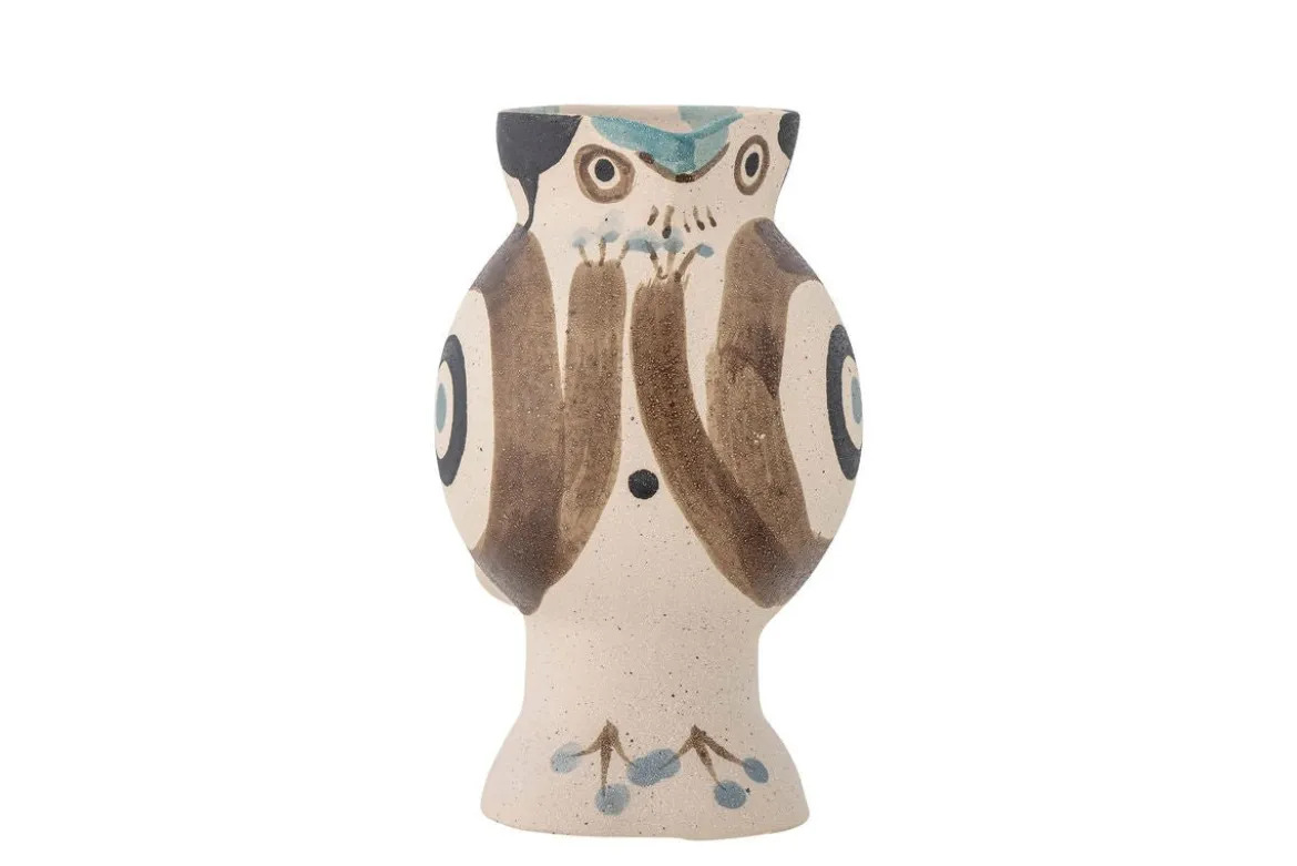 Vase „Kareen“ – Naturfarbenes Steingut