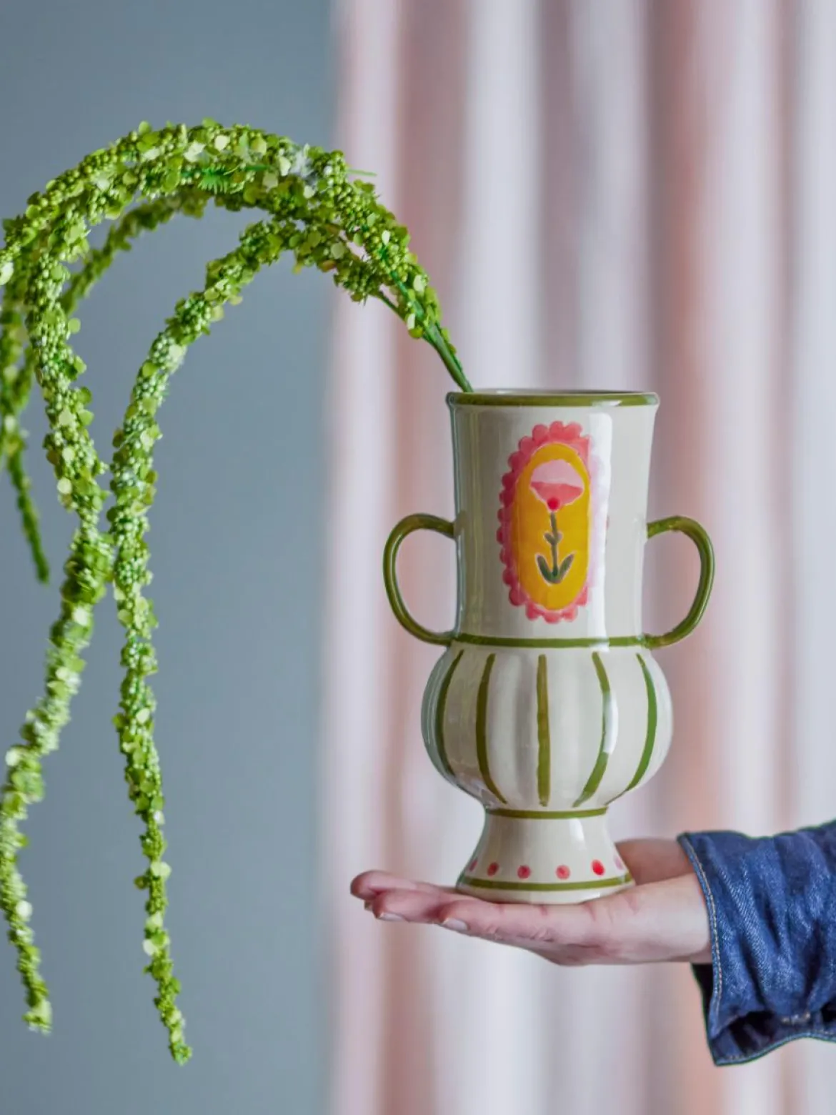 Vase Lilam - Bunt, aus Steingut