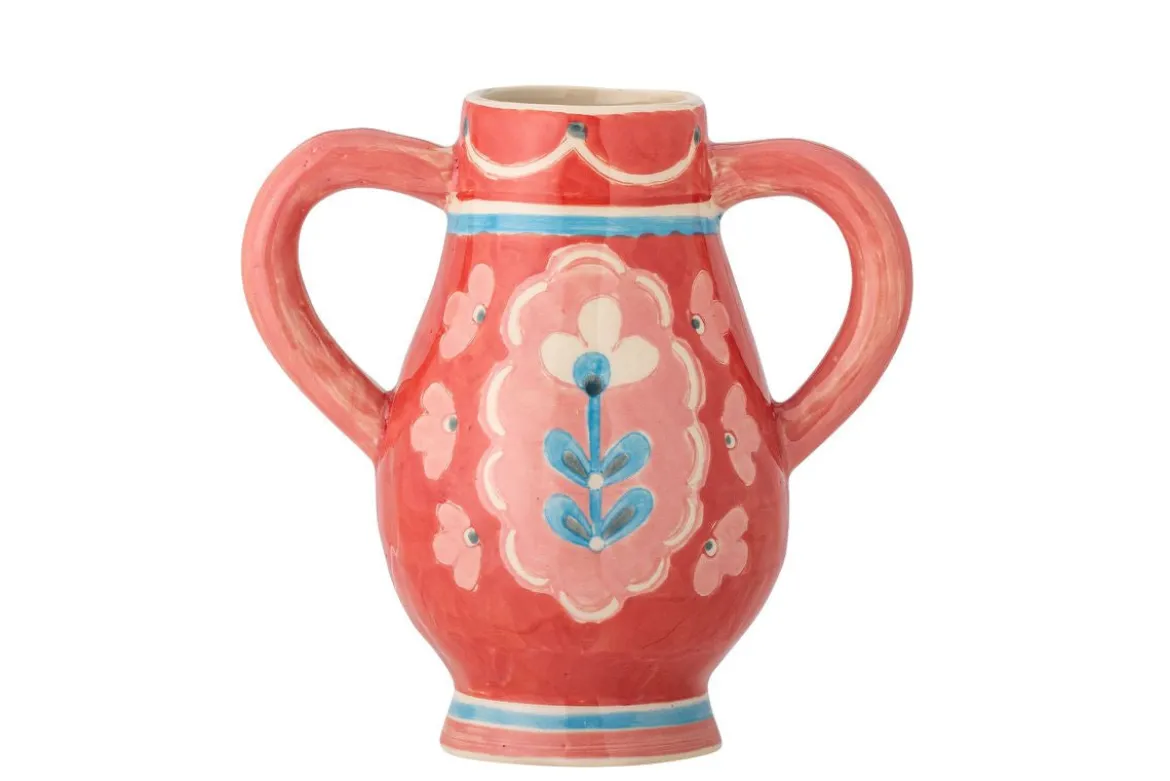 Vase Lilam - Rosé, aus Steingut