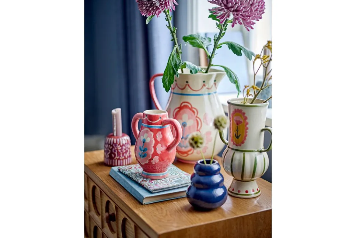 Vase Lilam - Rosé, aus Steingut