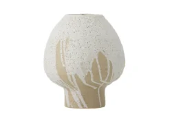 Vase „Lina“ – Naturfarbenes Steingut