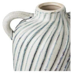 Vase Linea Blu – Keramikvase mit Griffen