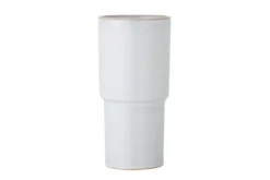 Vase Liz - Weiß, aus Steingut