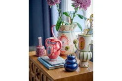 Vase Lulo - Blau, aus Steingut