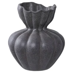 Vase „Lunara“ – Keramik in Schwarz