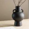 Vase „Lunaro“ – Weiß oder Schwarz, Steinzeug