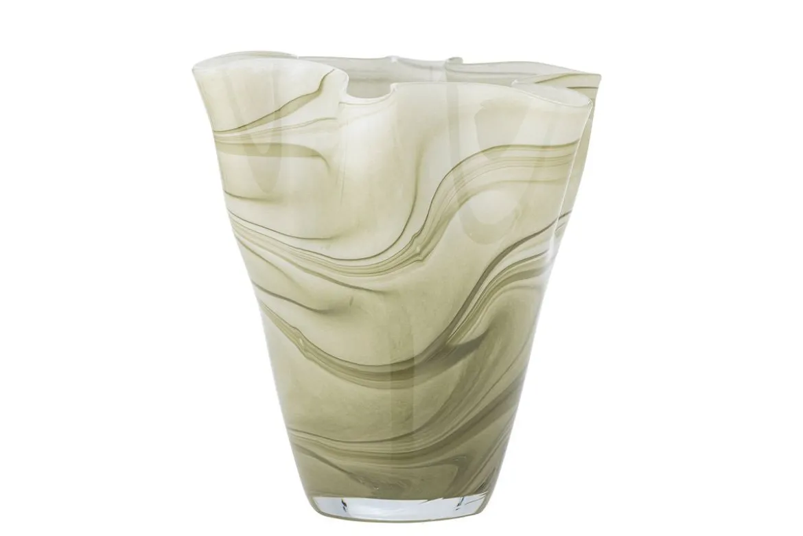 Vase „Mari“ – Grünes Glas