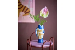 Vase „Maris“ – Blaues Steingut