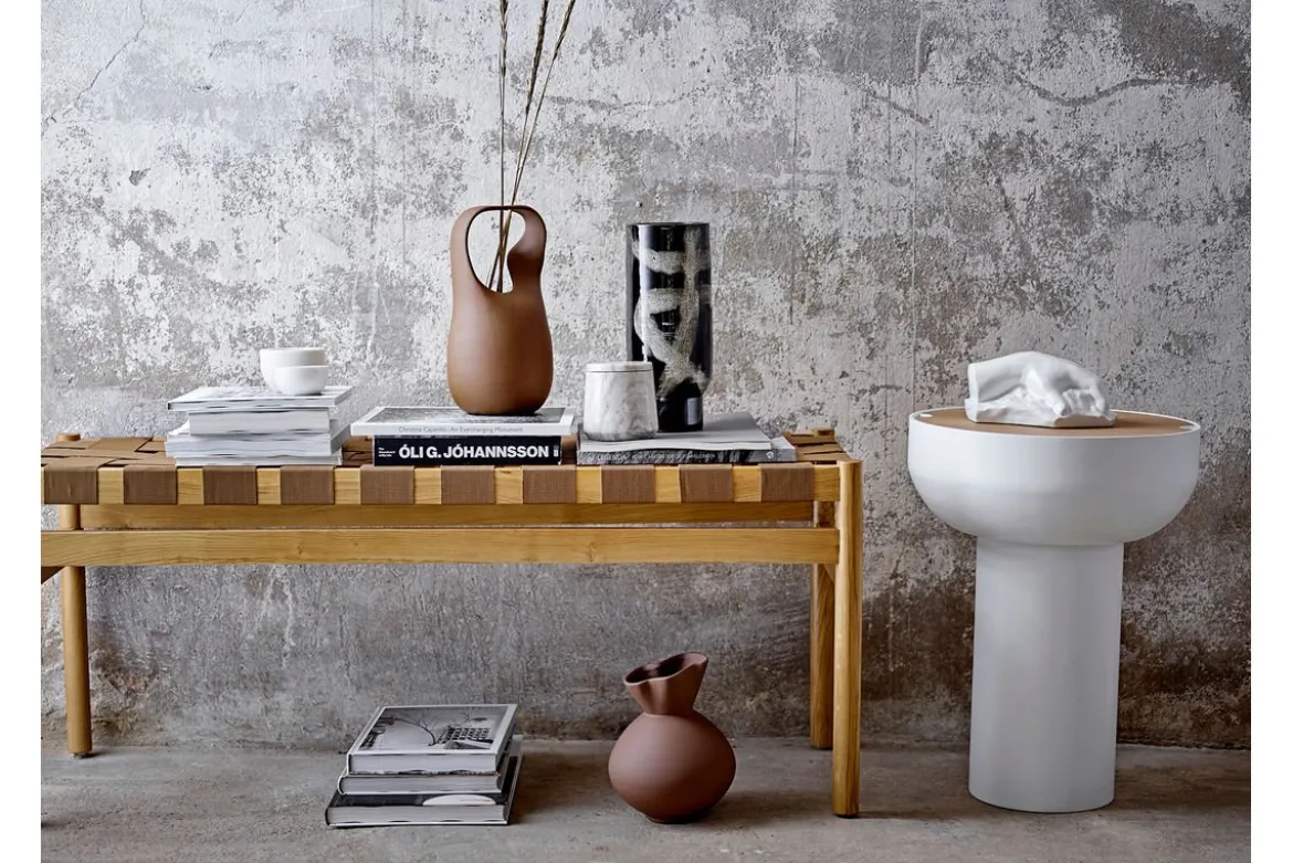 Vase "Namibia" - braune Terrakottavase