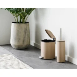 Vase Narvella - aus Metall in antiker Beigeoptik (2er Set)