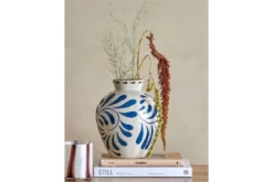 Vase „Nerico“ – Blaues Steingut