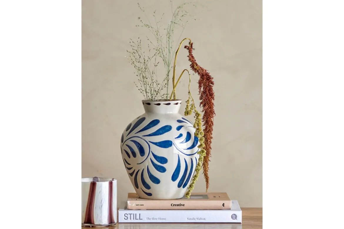 Vase „Nerico“ – Blaues Steingut